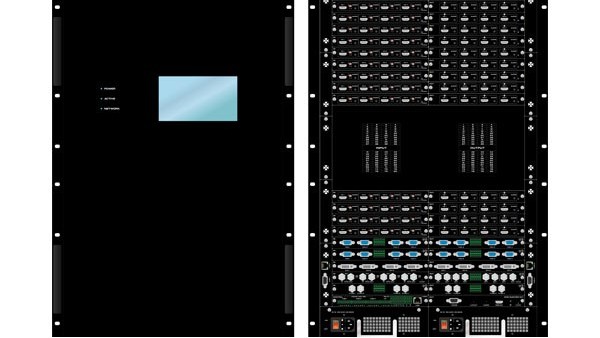 80進80出一卡四路插卡式高清夾雜矩陣